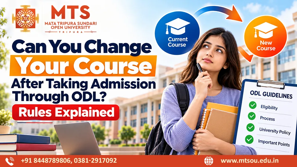 change course after ODL admission